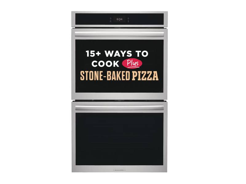 30" Frigidaire Gallery Double Electric Wall Oven with Stone-Baked Pizza - GCWD3070AF