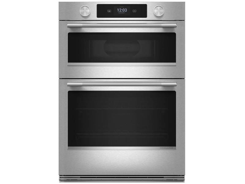 30"  KitchenAid Smart Combo Wall Oven with Assisted Cooking Modes - KOEC730SPS