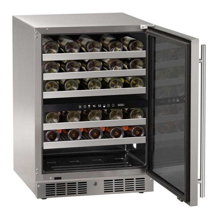 24" Marvel 5.1 Cu. Ft. Dual-Zone Wine Refrigerator - MRWD224-SG31A