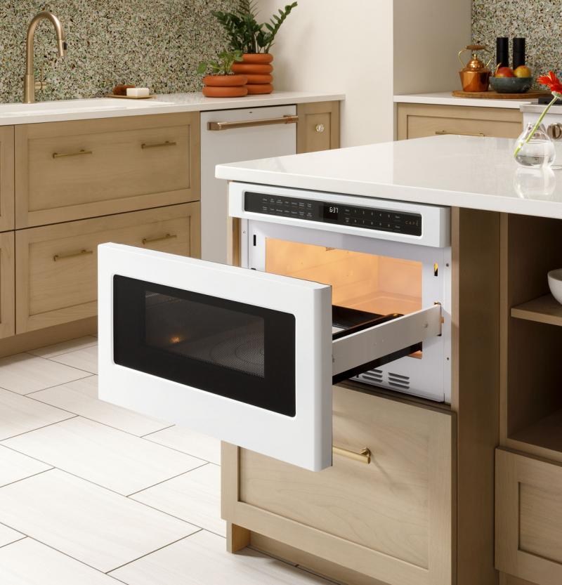 Café 1.2 Cu. Ft. Built-In Microwave Drawer in Matte White - CWLC12P4RW5
