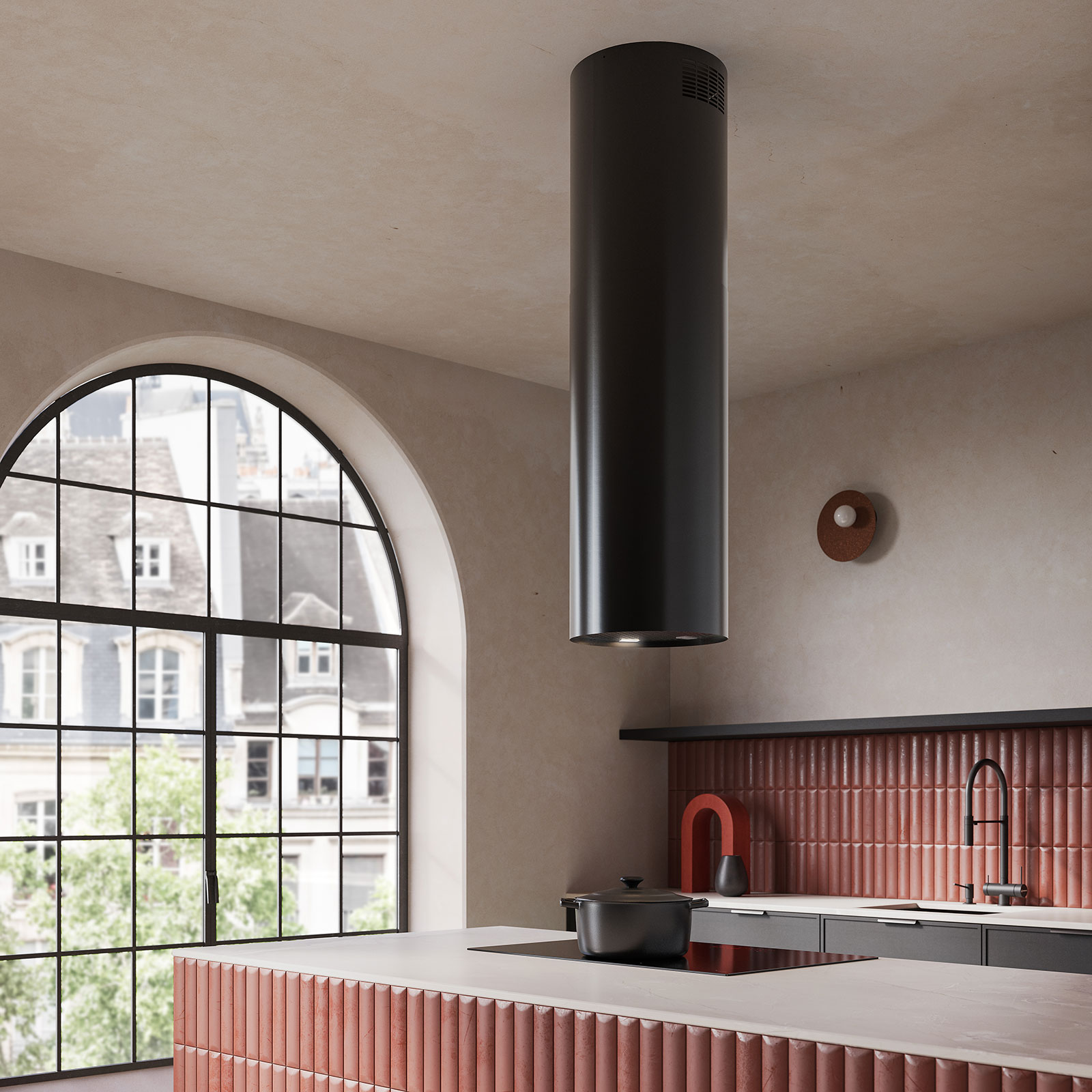 15" Falmec Polar 500 CFM Island Inox Hood - FDPLR15I5SS-R1