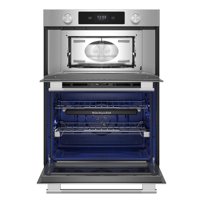 27" KitchenAid Smart Combo Wall Oven with Assisted Cooking Modes - KOEC727SPS
