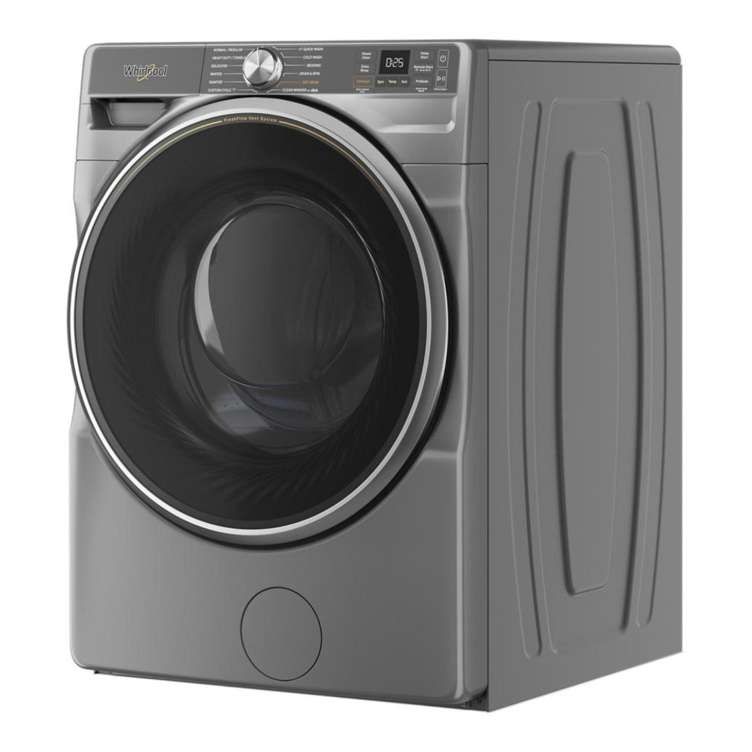 27" Whirlpool 5.8 Cu. Ft. Front Load Washer and 7.4 Cu. Ft. Dryer with Wrinkle Shield Option - WFW6720RR-YWED6720RR