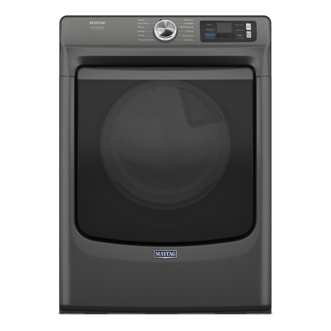 27" Maytag 5.8 Cu. Ft. I.E.C. Smart Pet Pro Front Load Washer and 7.4 Cu. Ft.  Electric Dryer - MFW7020RU-YMED7020RU