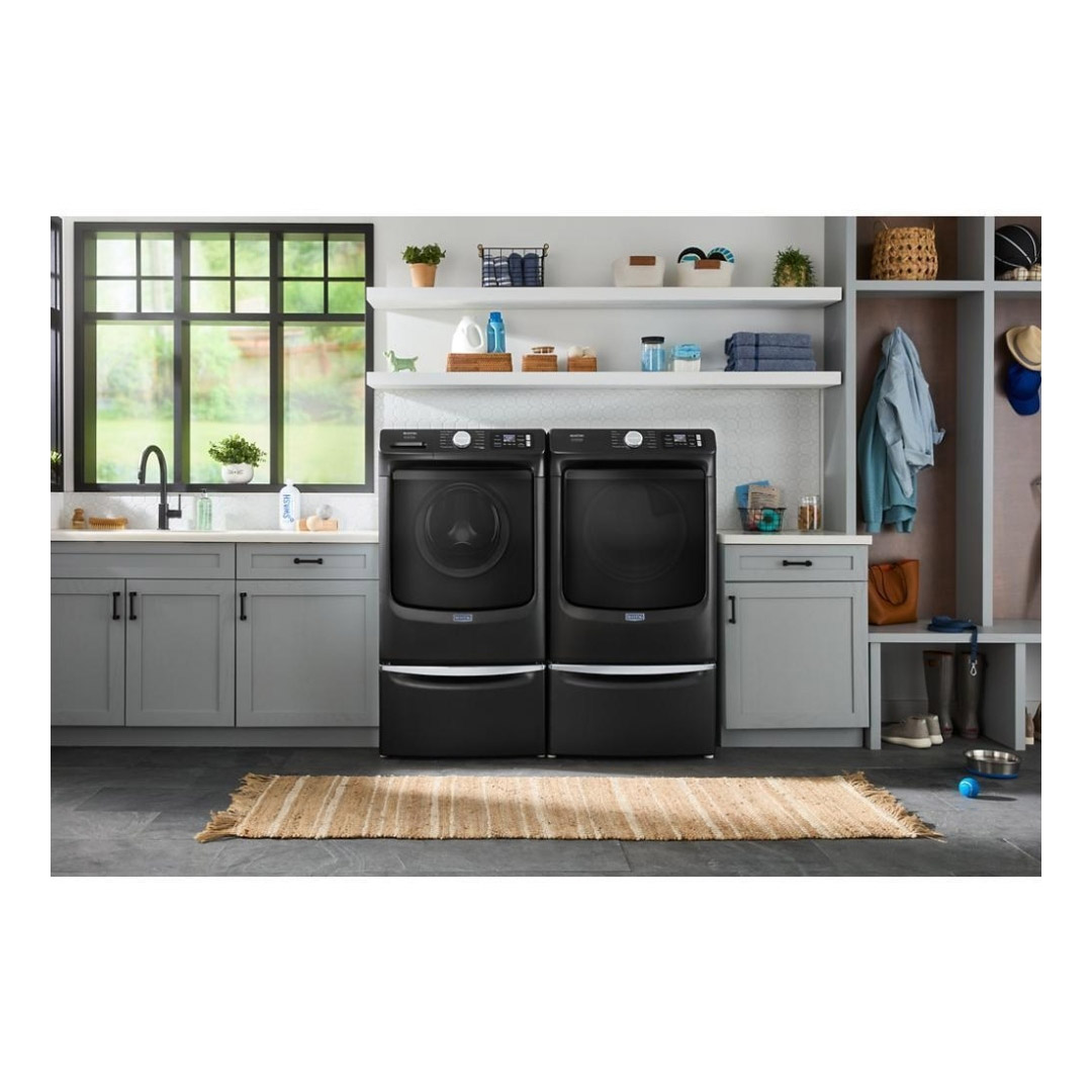 27" Maytag 5.8 Cu. Ft. I.E.C. Smart Pet Pro Front Load Washer and 7.4 Cu. Ft.  Electric Dryer - MFW7020RU-YMED7020RU