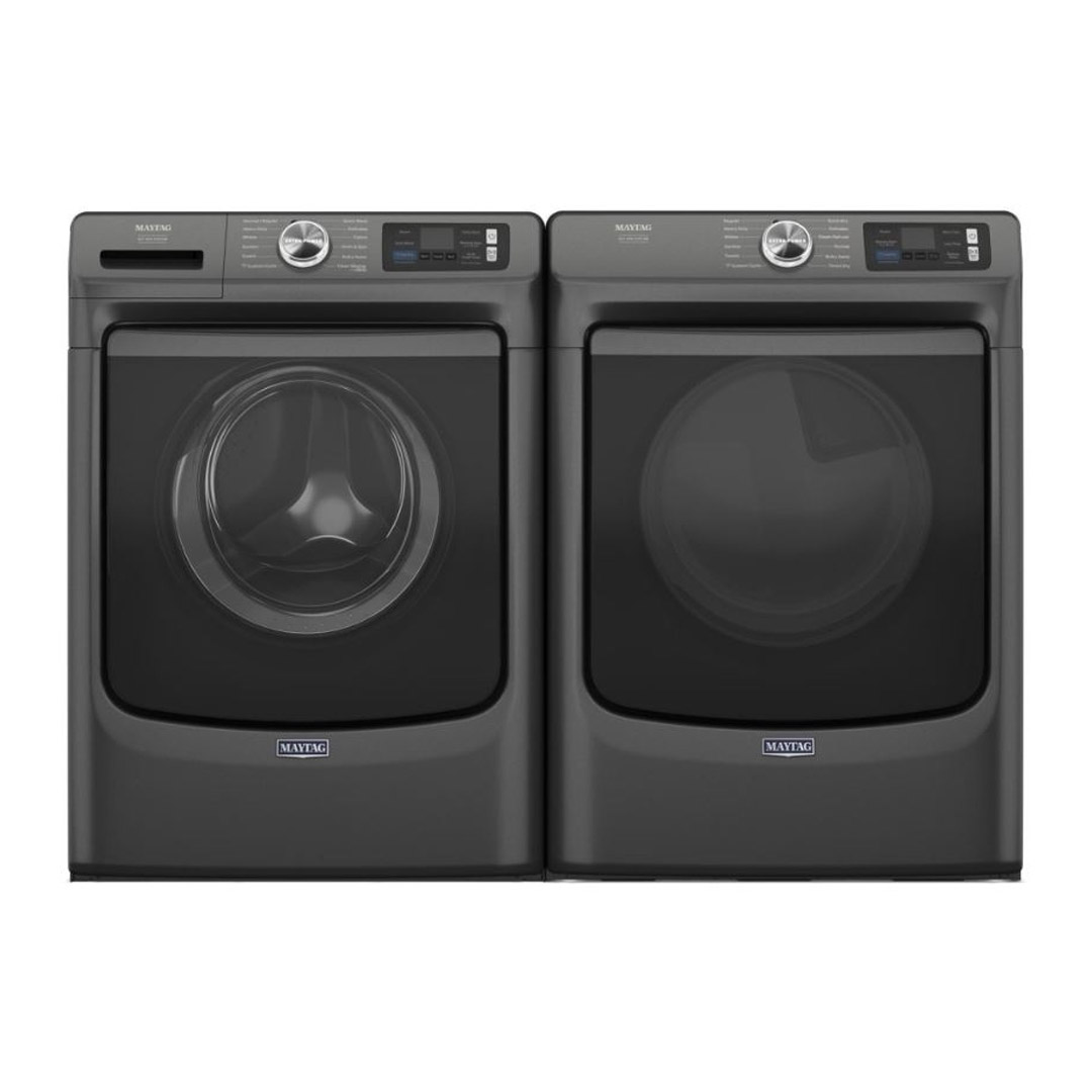 27" Maytag 5.8 Cu. Ft. I.E.C. Smart Pet Pro Front Load Washer and 7.4 Cu. Ft.  Electric Dryer - MFW7020RU-YMED7020RU