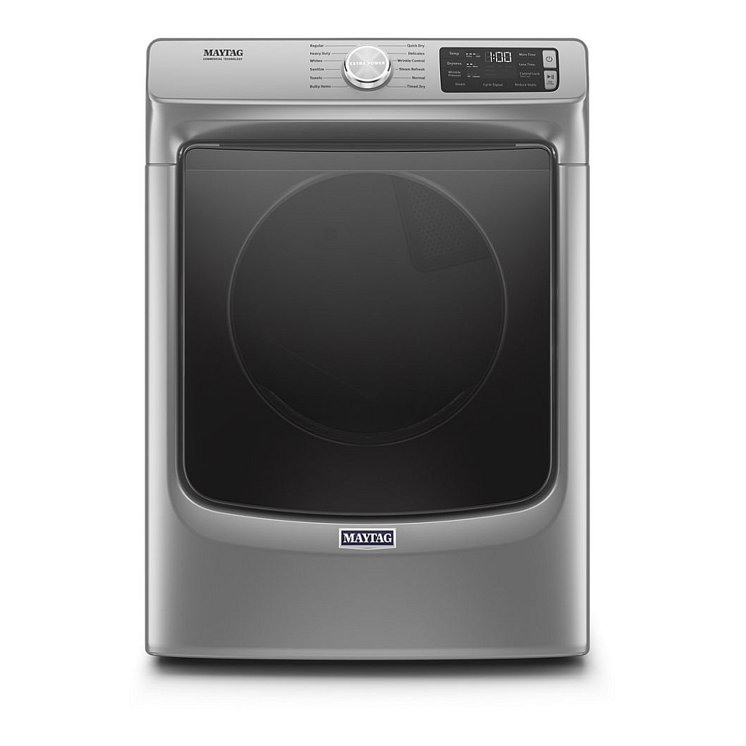 27" Maytag 5.5 Cu. Ft. Front Load Washer  7.3 Cu. Ft. Dryer and Stacking Kit - W10869845-MHW6630HC-MGD6630HC