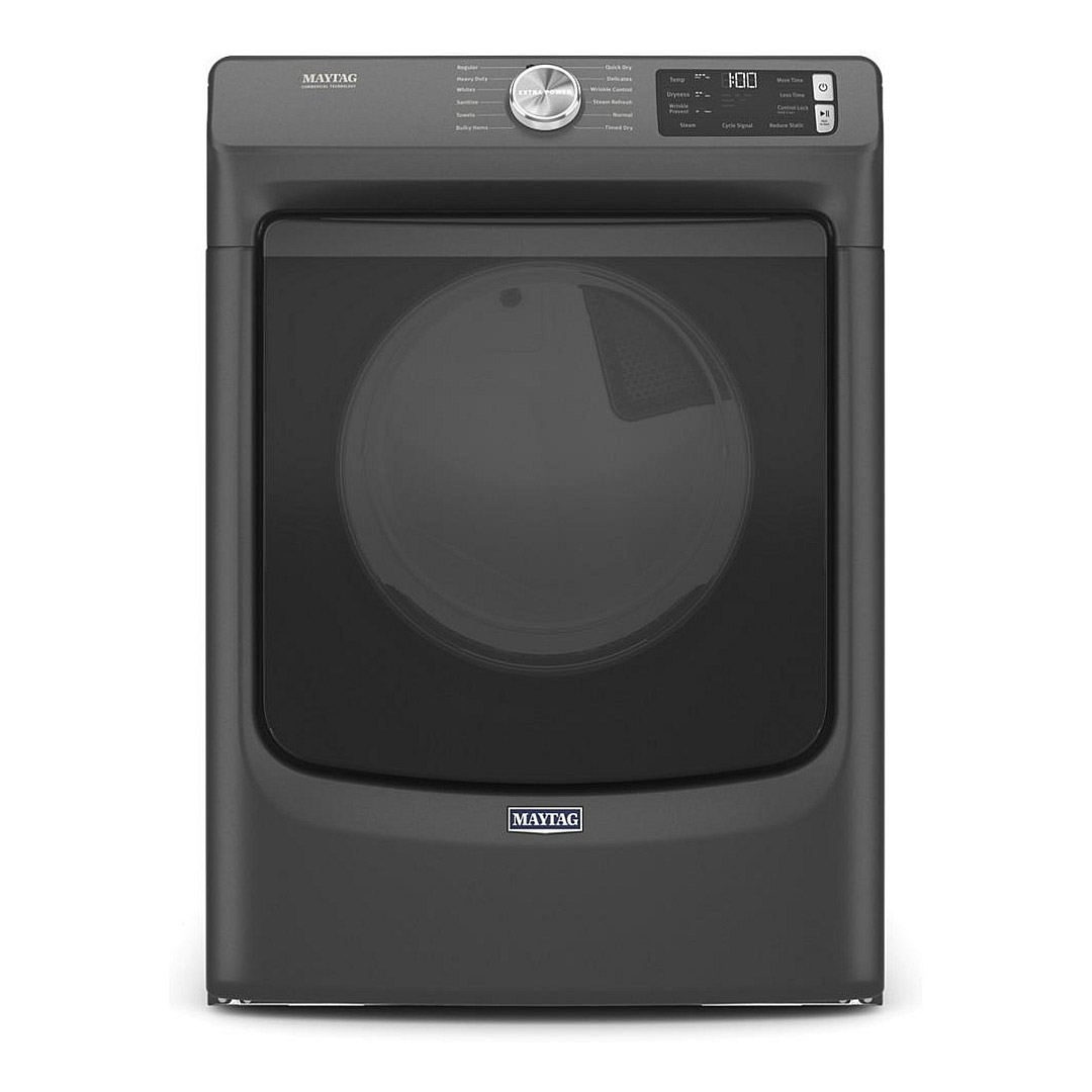 27" Maytag 5.5 Cu. Ft. Front Load Washer  7.3 Cu. Ft. Dryer and Stacking Kit - W10869845-MHW6630MBK-MGD6630MBK