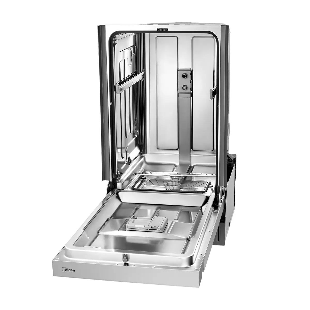 18" Midea Built-In Front Control Dishwasher in Stainless Steel - MDF18A1AST