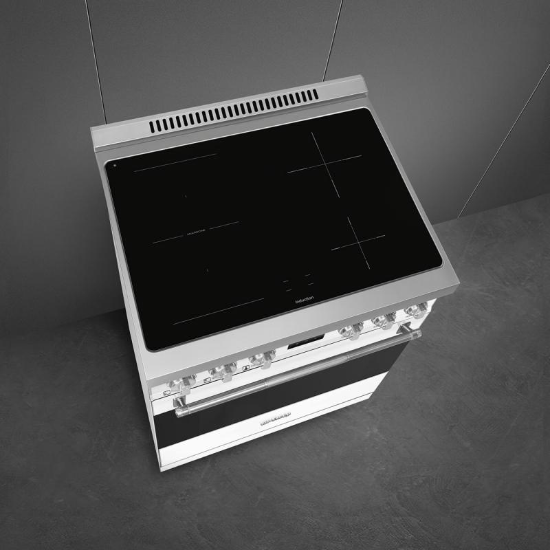 30" SMEG 4.6 Cu. Ft. True Convection Freestanding Induction Range - SPR30UIMMW