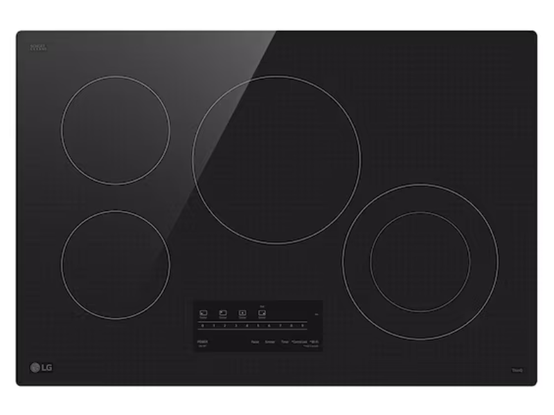 30" LG Smart Electric Cooktop with 4 Burners - CBEW3013BE