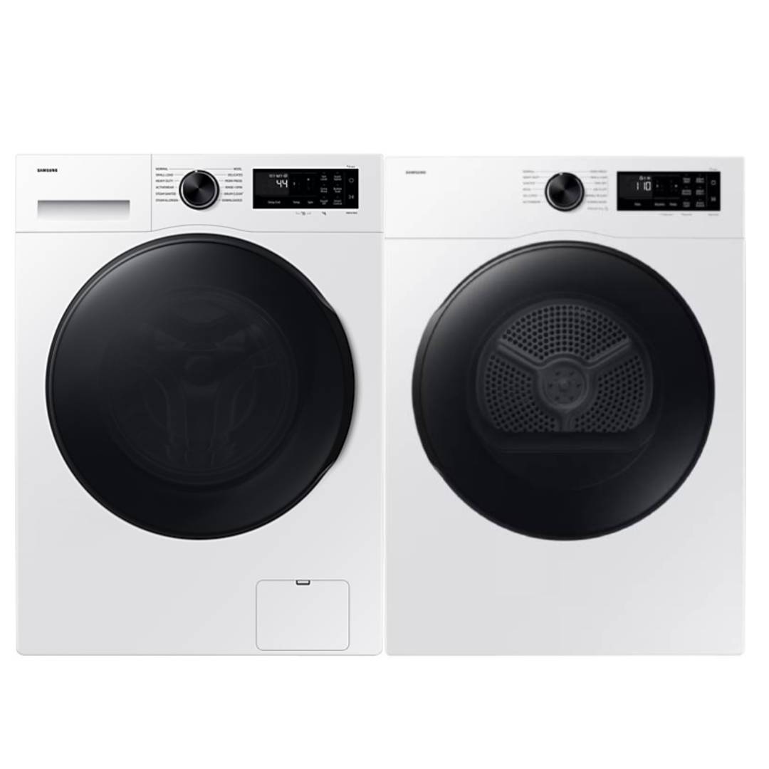 24" Samsung 2.9 Cu. Ft. Compact Front Load Laundry Pair - WW25FG5B34BEAC-DV25FG50BVBEAC