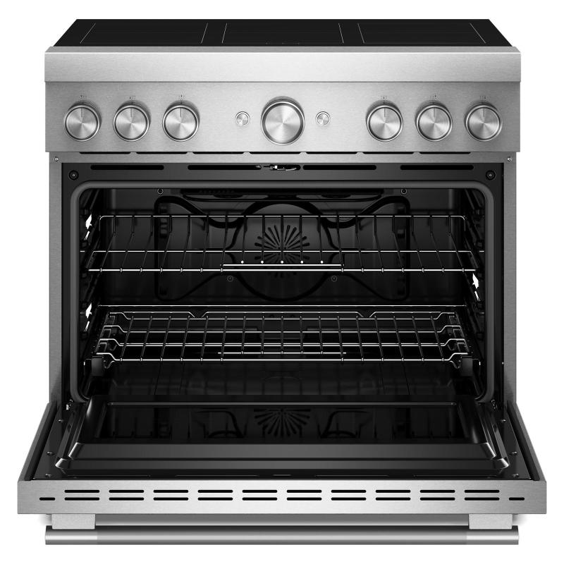 36" KitchenAid 6-Element Induction Freestanding Commercial-Style Range with Air Fry - KFIS936SSS