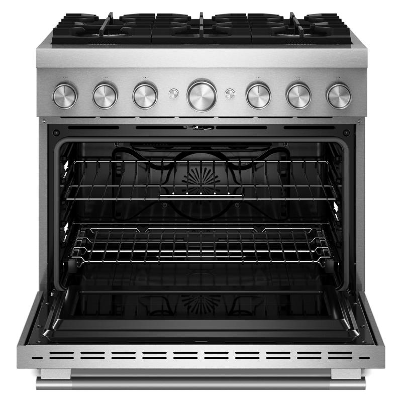 36" KitchenAid 6 Burner Commercial-Style Dual Fuel Range - KFDS936SSS