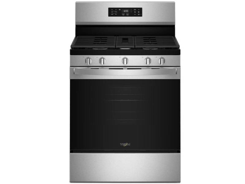 30" Whirlpool Gas Range with Air Cooking Technology and Steam Clean - WFGS4530SZ