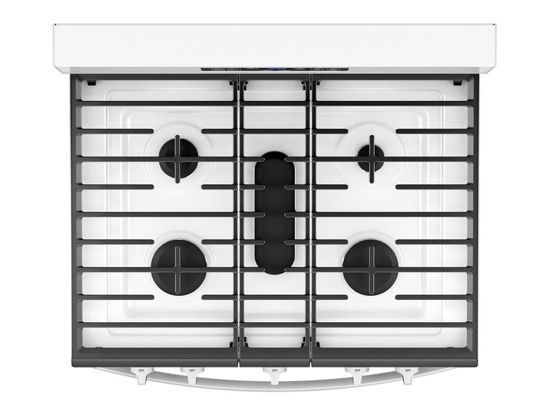 30" Whirlpool Gas Range with Air Cooking Technology and Steam Clean - WFGS4530SW