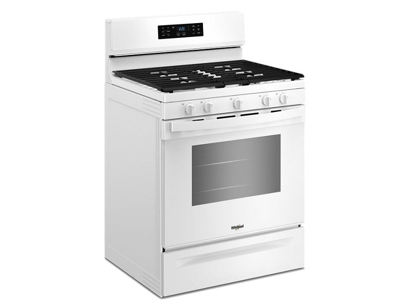 30" Whirlpool Gas Range with Air Cooking Technology and Steam Clean - WFGS4530SW