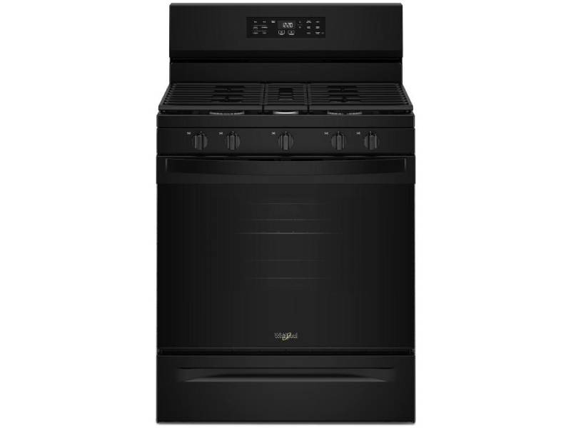 30" Whirlpool Gas Range with Air Cooking Technology and Steam Clean - WFGS4530SB
