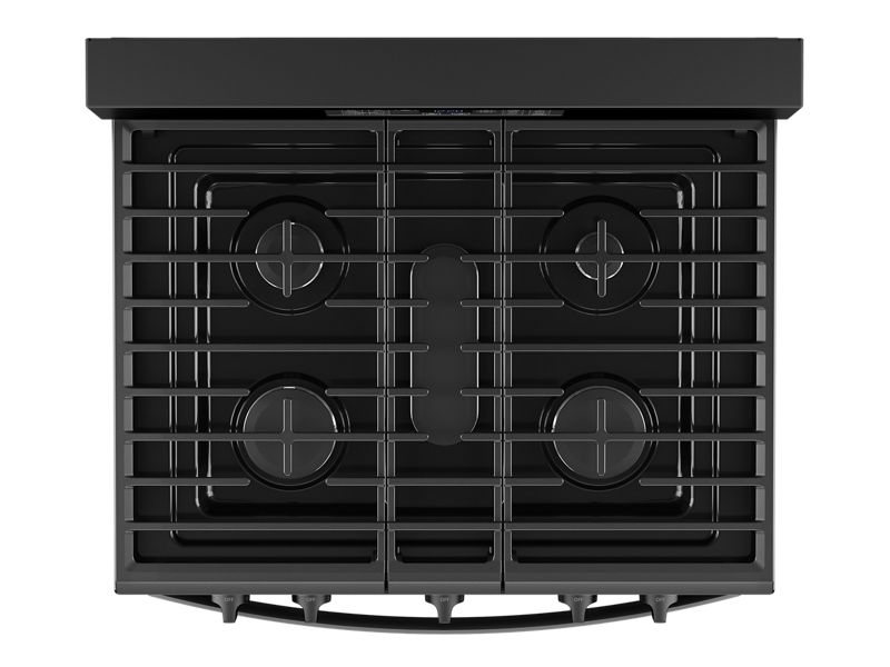 30" Whirlpool Gas Range with Air Cooking Technology and Steam Clean - WFGS4530SB