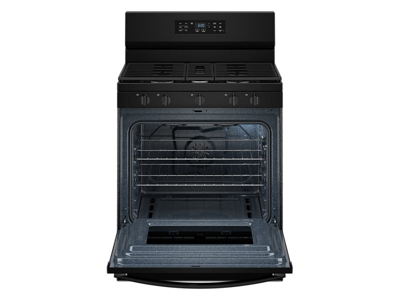 30" Whirlpool Gas Range with Air Cooking Technology and Steam Clean - WFGS4530SB