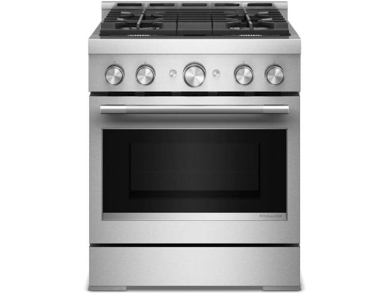 30" KitchenAid 4 Burner Commercial-Style Gas Range - KFGS930SSS