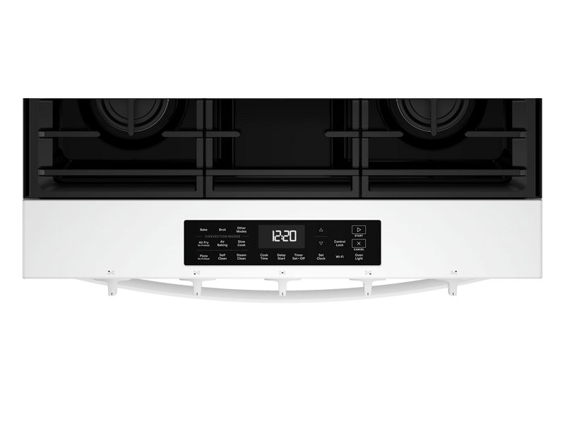 30" Whirlpool 5 Cu. Ft. Gas Range with Air Cooking Technology - WSGS5030SW