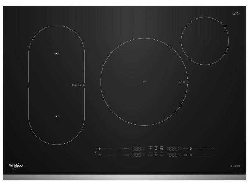 30" Whirlpool Intelligent Induction Cooktop with Temp Cook Technology - WCIT7030SS