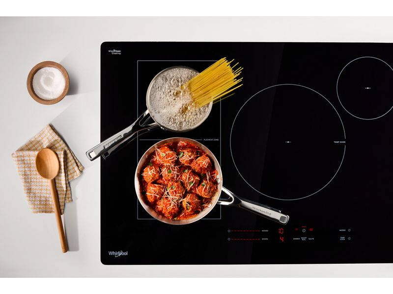 30" Whirlpool Intelligent Induction Cooktop with Temp Cook Technology - WCIT7030SS
