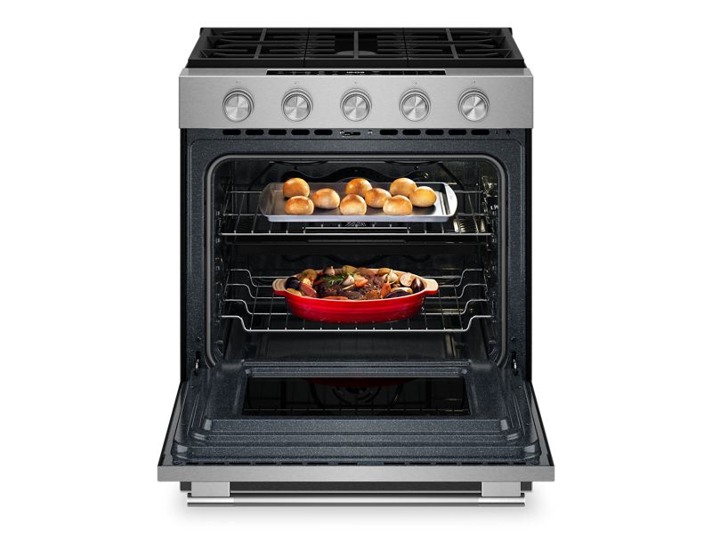 30" Kitchenaid 5.0 Cu. Ft. Smart Slide-in Gas Range - KSGS530SPS