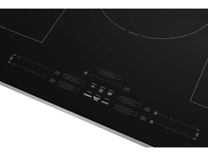 36" Kitchenaid Temp Cook Induction Cooktop with 5 Cooking Zones - KCIT736SSS