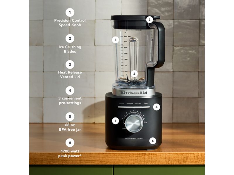 KitchenAid 1700 Watt Peak Power Pure Power Blender - KSB2072BM