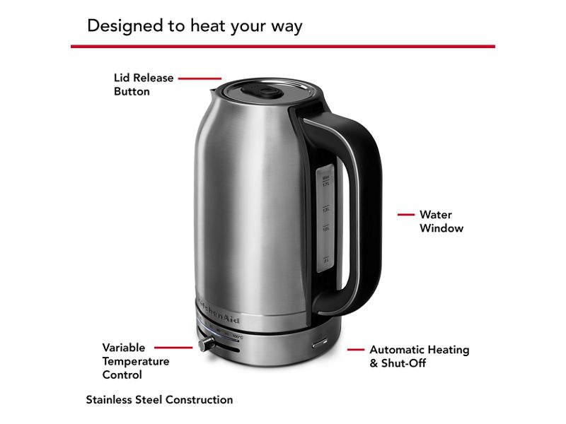 KitchenAid 1.7 Liter Electric Kettle - KEK1701SX