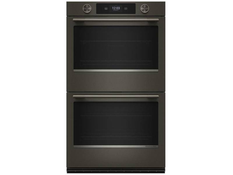 30" KitchenAid Smart Electric Double Wall Oven with Assisted Cooking Modes - KOED730SBE