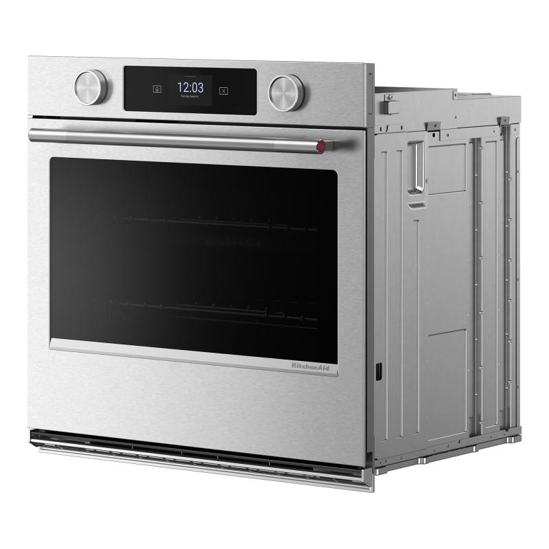 30" Kitchenaid Smart Electric Single Wall Oven with Assisted Cooking Modes - KOES730SPS