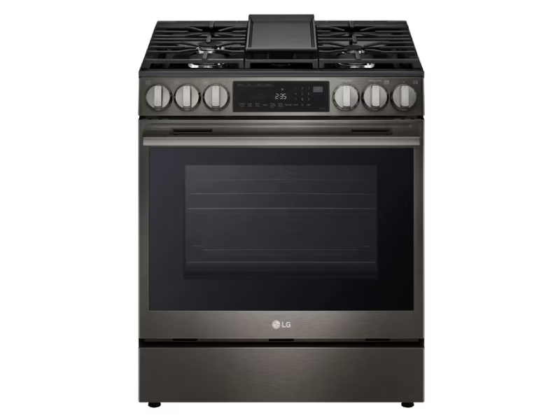 30" LG 6.3 Cu. Ft. Smart Gas Slide-In Range with ProBake Convection InstaView and Air Fry - LSGL6335Z
