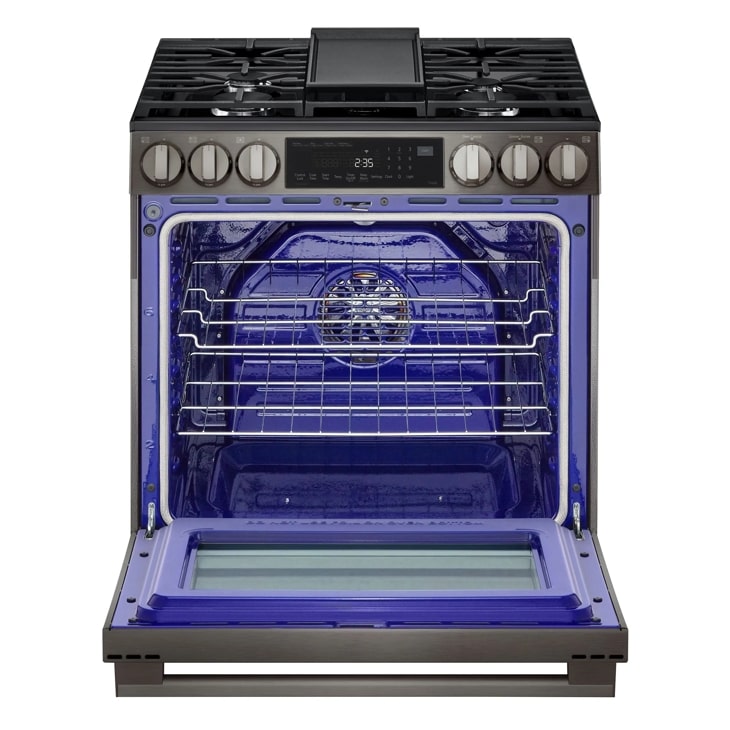 30" LG 6.3 Cu. Ft. Smart Gas Slide-In Range with ProBake Convection InstaView and Air Fry - LSGL6335Z