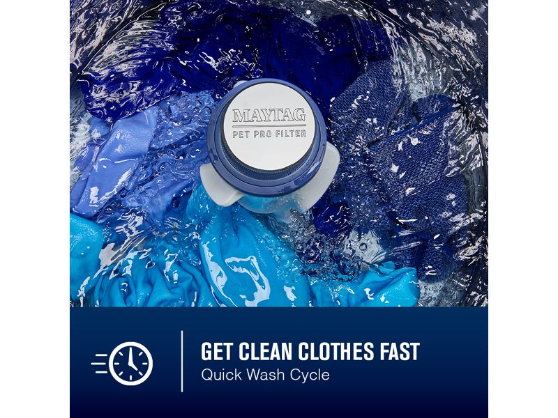 27" Maytag 5.4 Cu Ft. Top Load Agitator Washer with Extra Power and Pet Pro Option - MTW5605RU