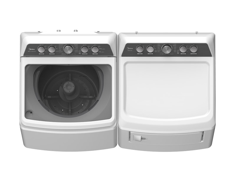 27" Midea 6.7 Cu. Ft. White Top Load Tumble Dryer - MLE47C4AWW