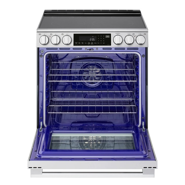 30" LG 6.3 Cu. Ft. Smart Electric Slide-in Range with InstaView ProBake Convection and Air Fry - LSEL6337XE