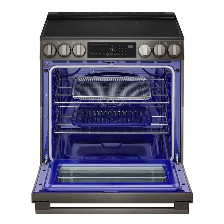 30" LG 6.3 Cu. Ft. Smart Electric Slide-in Range with InstaView ProBake Convection and Air Fry - LSEL6335ZE