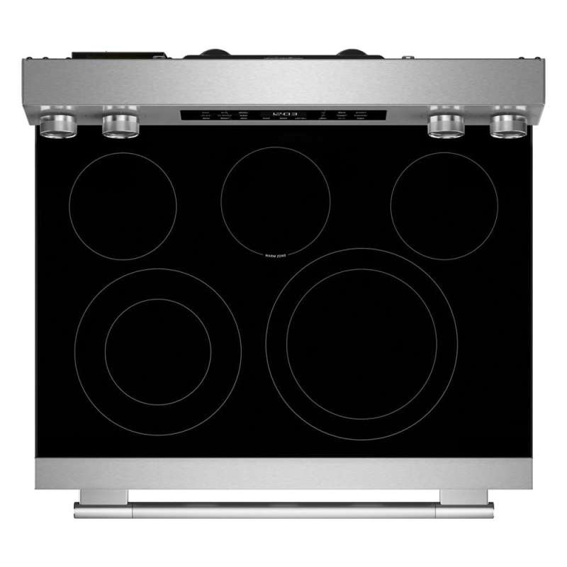 30" Kitchenaid 5.3 Cu. Ft. Smart Freestanding Electric Range with Convection Cooking Modes - YKFES330TPS