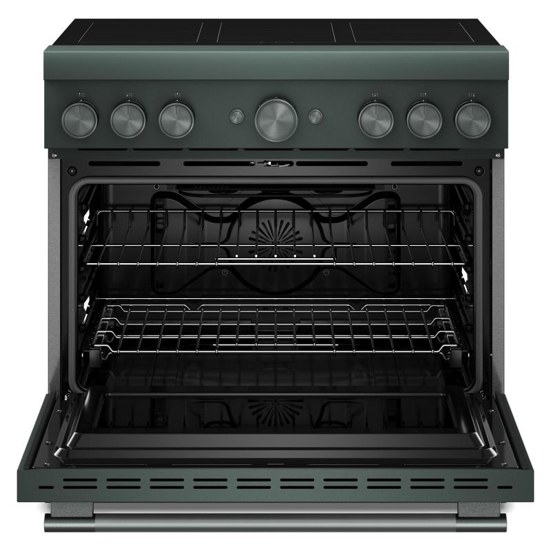 36" KitchenAid 6-Element Induction Freestanding Commercial-Style Range - KFIS936SJP