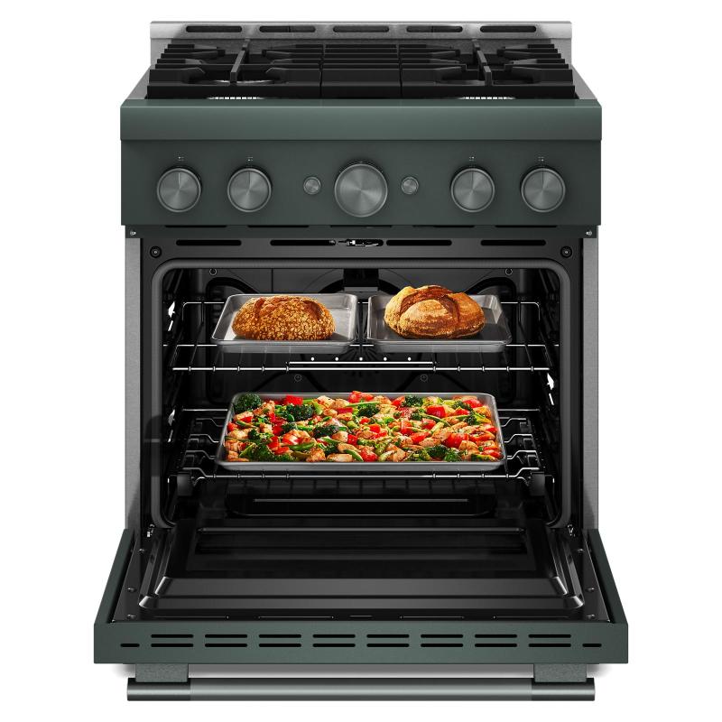 30" KitchenAid 4 Burner Commercial-Style Gas Range - KFGS930SJP