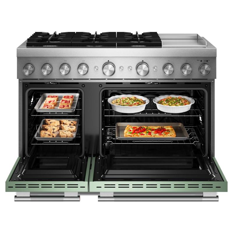48" KitchenAid 6 Burner Commercial-Style Dual Fuel Range - KFDD948SDC