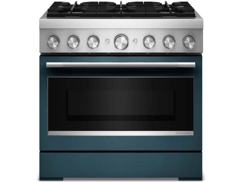 36" Kitchenaid 6 Burner Commercial-Style Dual Fuel Range - KFDS936SAG