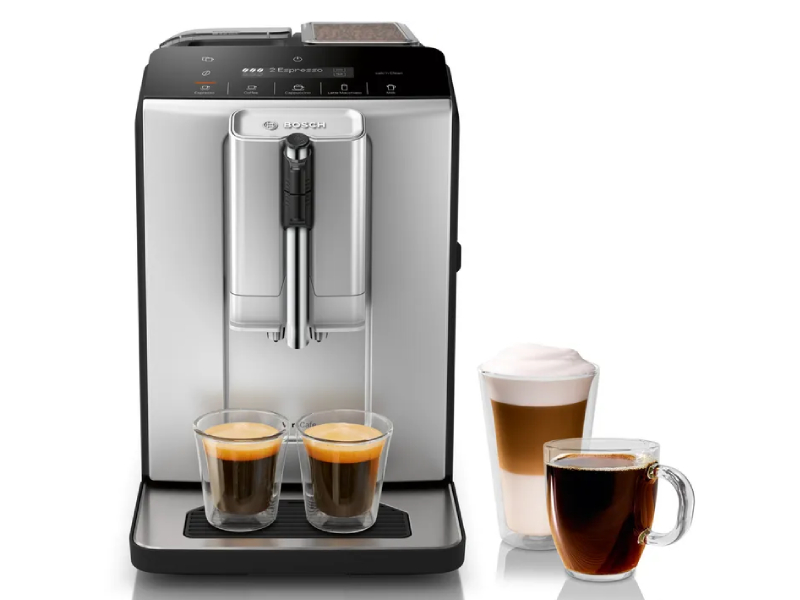Bosch 300 Series VeroCafe Fully Automatic Coffee Machine with Removable Water Tank in Silver - TIU20307