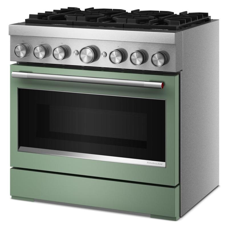 36" Kitchenaid 6 Burner Commercial-Style Dual Fuel Range - KFDS936SDC