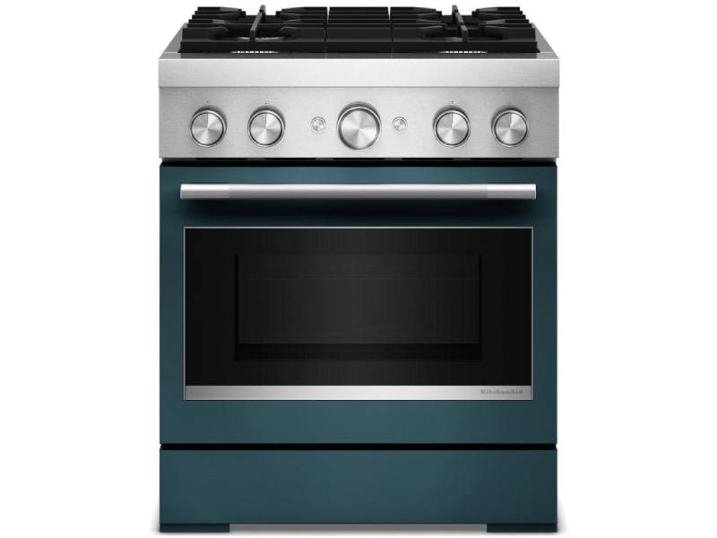 30" Kitchenaid 4 Burner Commercial-Style Dual Fuel Range - KFDS930SAG