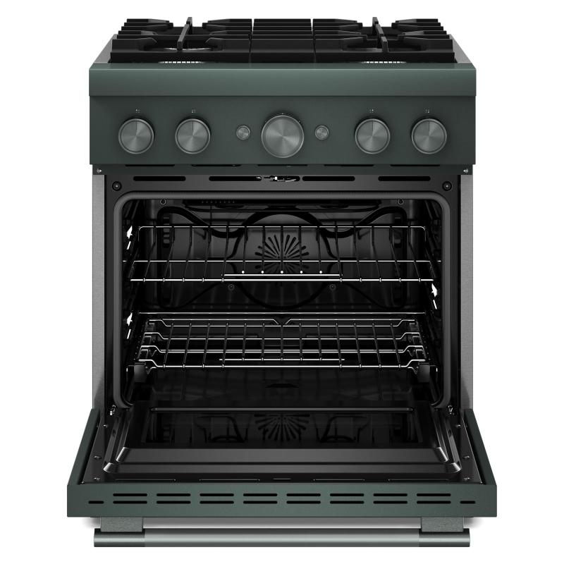 30" KitchenAid 4 Burner Commercial-Style Dual Fuel Range - KFDS930SJP