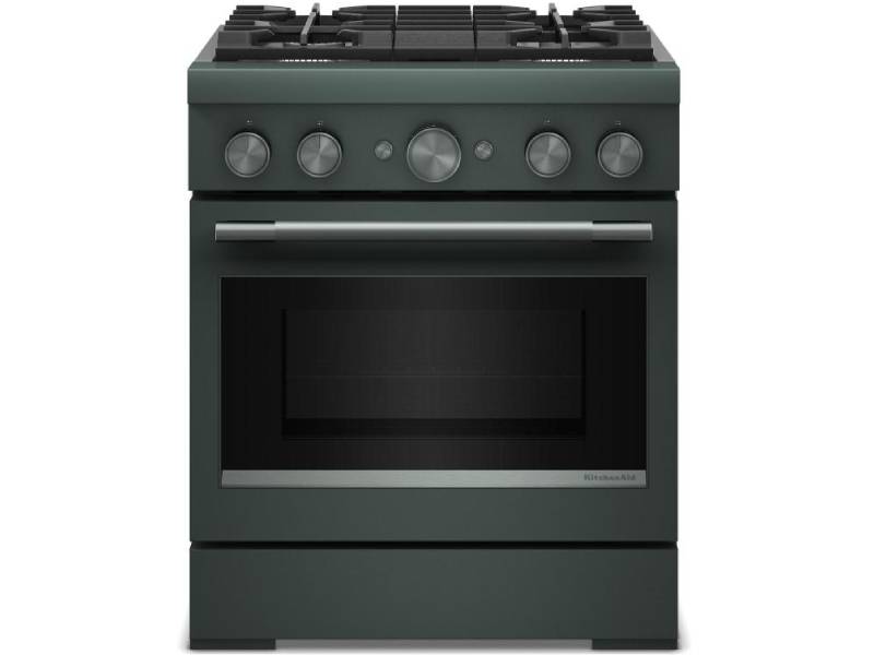 30" KitchenAid 4 Burner Commercial-Style Dual Fuel Range - KFDS930SJP